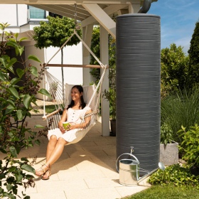 NOVARA 500 L anthracite rainwater storage tank