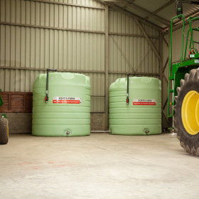 Fortis Farm's UAN tank - for liquid fertilizers on the jobsite