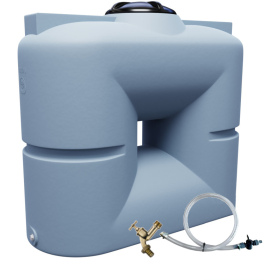 Rainwater storage tank set Roma B 1000l with drain hose