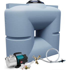 Roma B rainwater tank set with pump