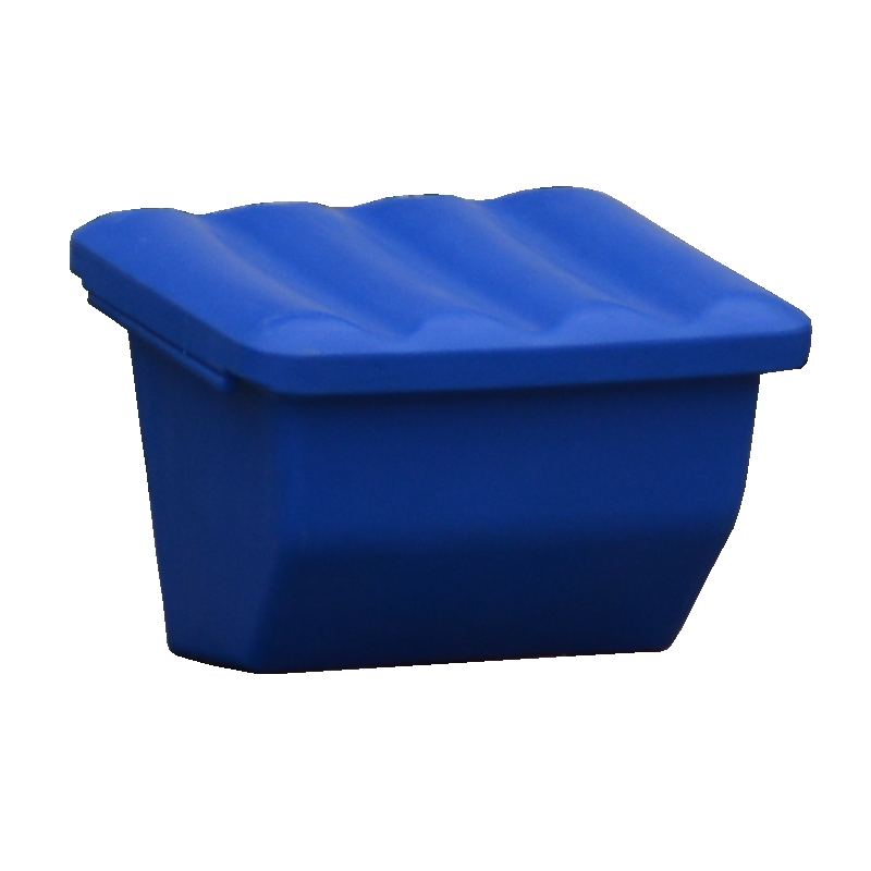 Sand, salt and sorbent bin 60 l blue