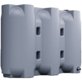 Aquabank Slim 2200 l grey above-ground rainwater storage tank