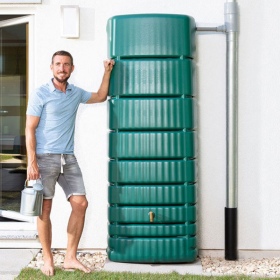 Rainwater tank Slim 650l green