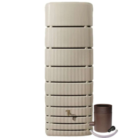 Rainwater storage tank set Slim 650L with collector