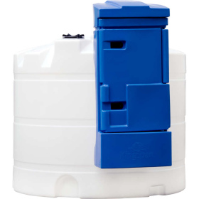 BlueMaster Basic Plus single wall tank with 2500 l distribution box