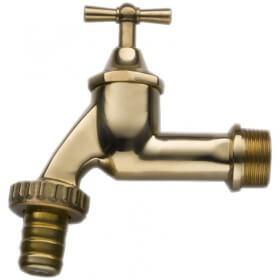 Tap with external thread ¾ " brass