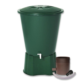 Round 210L rainwater tank set