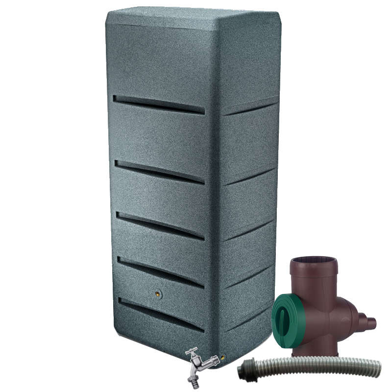 Rainwater tank set Tower 720L Inox