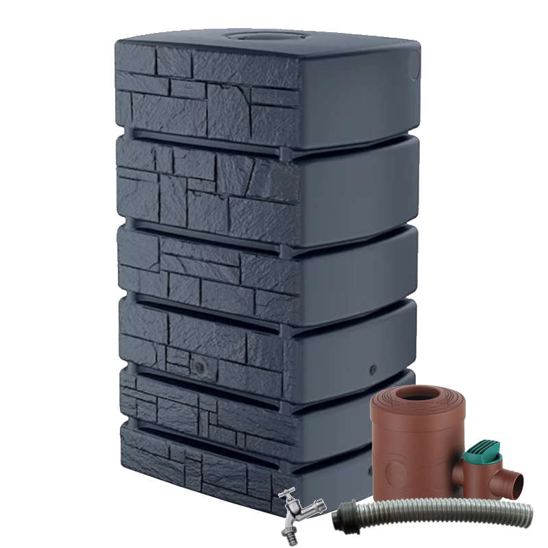 Rainwater tank set Tower Stone 500L