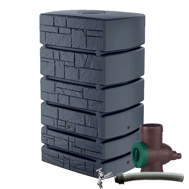 Rainwater tank set Tower Stone 500L Inox