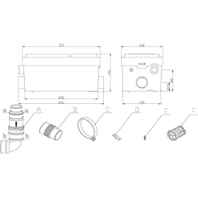 Sanibo Mini toilet pump