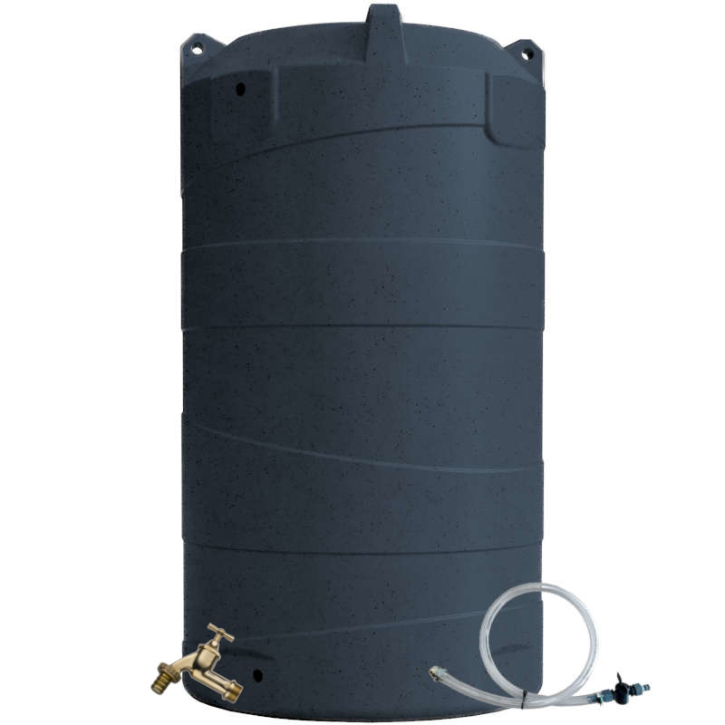 Grande granite rainwater tank with hose