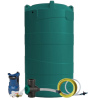 Grande rainwater tank set with pump