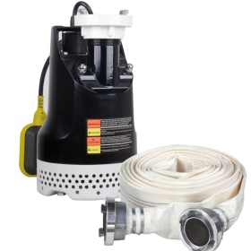 KBFU sludge pump set with hose for flooded rooms