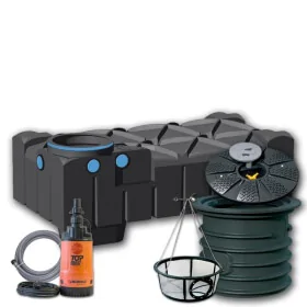 Garden system Standard with F-Line 1500 l tank with top multi tech 2 pump