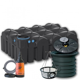 Garden system Standard with F-Line 7500 l tank with top multi tech 2 pump