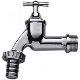 Tap with 3/4" male thread chrome